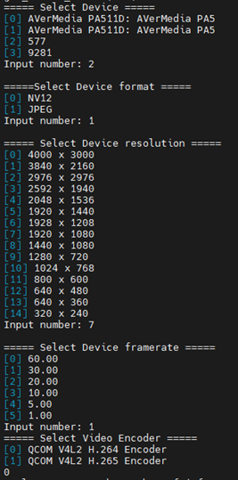 Device configuration