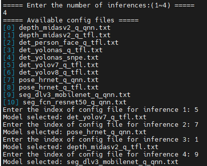 Inference configuration