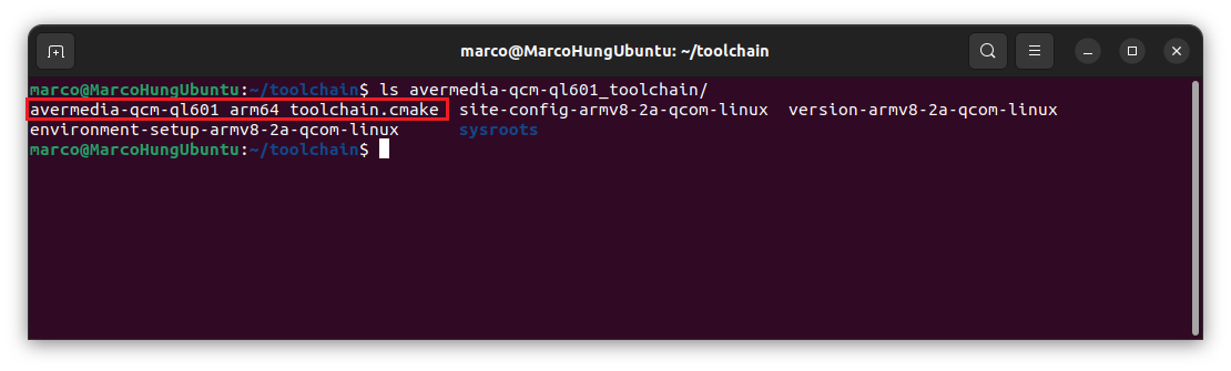 CMake toolchain file location