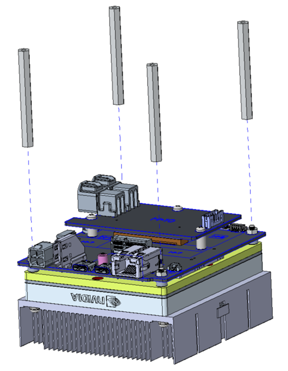 Assemble support pillars